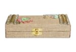 Embellished Jute Clutch Box - Image 9