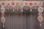Seashell elegance bandhanwar with side hangings - Image 2