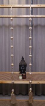 Golden orb side hangings