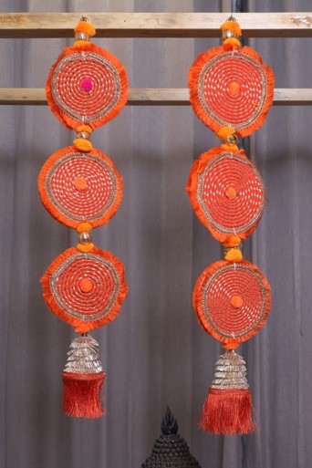 132a Sunburst tassel side hangings - Image 1