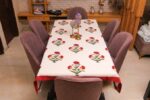 Vibrant Blossom Cotton Tablecloth