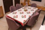 Vibrant Blossom Cotton Tablecloth - Image 2