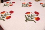 Vibrant Blossom Cotton Tablecloth - Image 3