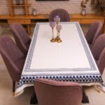 Midnight Geometric Cotton Tablecloth