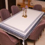 Midnight Geometric Cotton Tablecloth - Image 2