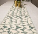 Geometric Green Table Runner - Image 2