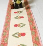 Rustic Charm Block Printed Table Runner - Image 2