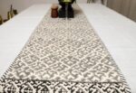 Monochrome Elegance Block Printed Table Runner - Image 2