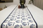 Indigo Bloom Block Printed Table Runner - Image 2