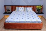 Golden Leaf Cotton Bedsheet Set