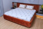 Elegant Amber Cotton Bed Cover Set - Image 2