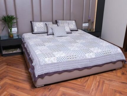 Geometric Harmony Cotton Bedsheet Set