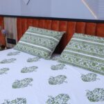 Green Serenity Cotton Bedsheet Set - Image 4