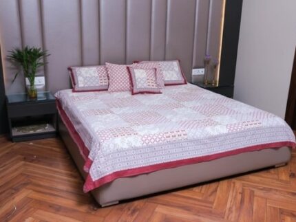 Geometric harmony Cotton Bedsheet Set