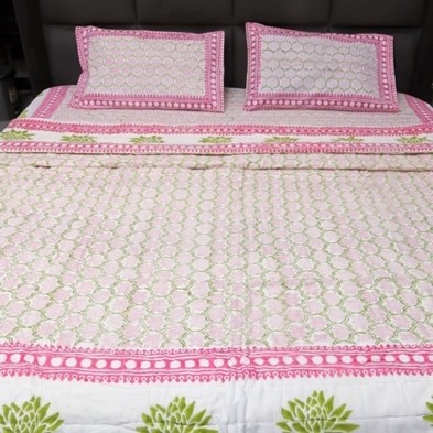 611 Lotus Harmony Reversible Quilt - Image 1