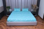 Aqua Block Bed Cover Set