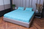 Aqua Block Bed Cover Set - Image 2