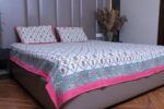Floral Rhapsody Jute Bedsheet Set - Image 3