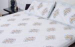 Floral Diamond Jharokha Cotton Bedsheet Set - Image 3