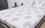 Floral Diamond Jharokha Cotton Bedsheet Set - Image 4