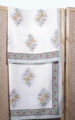 Floral Diamond Jharokha Cotton Bedsheet Set - Image 6