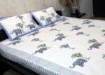 Blue Elephant Bed Cover - Image 2